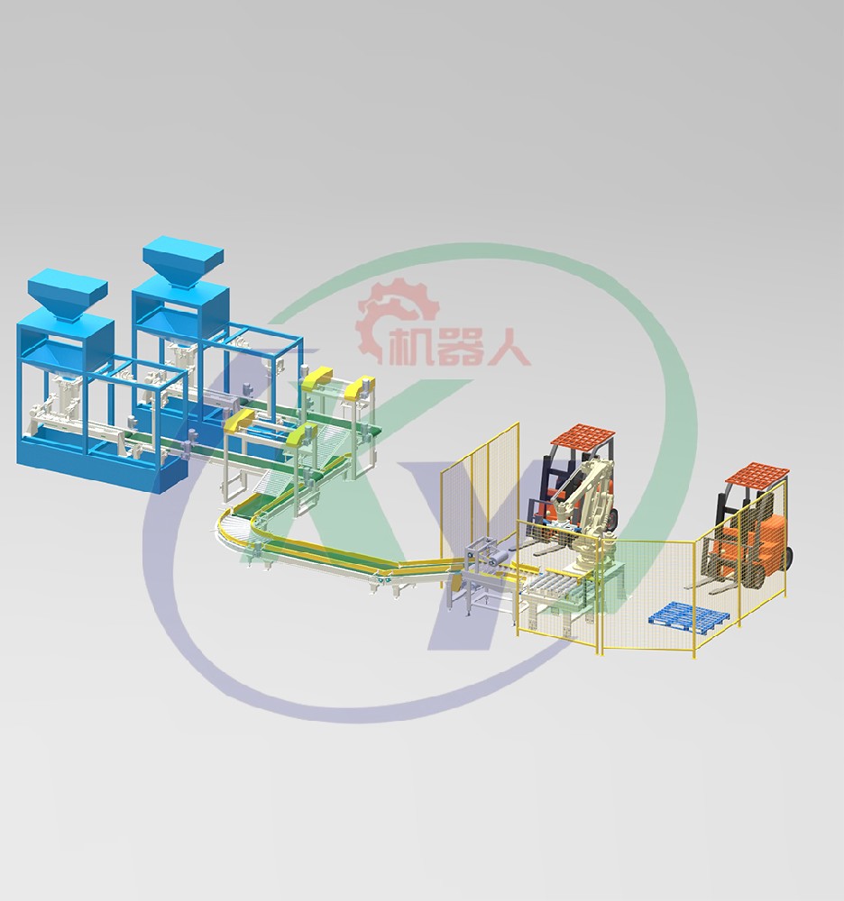 提升线双线合一码垛方案